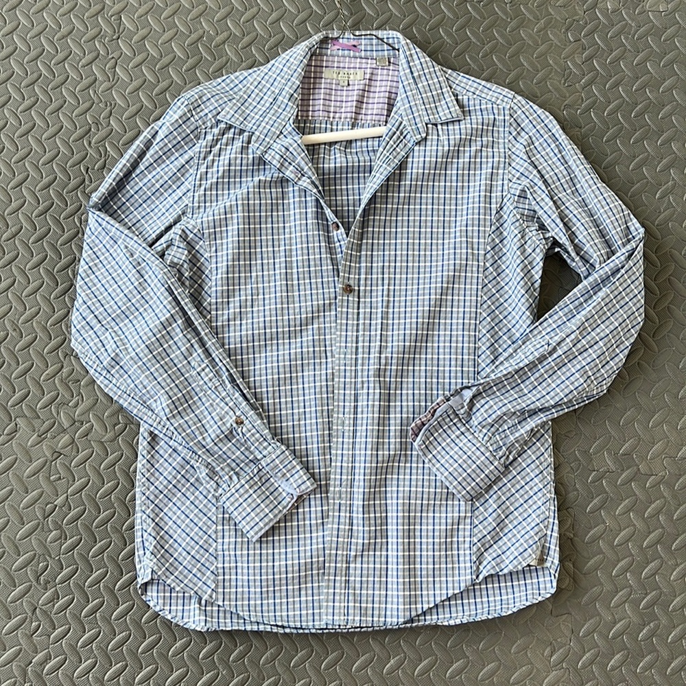 Ted Baker Checkered Dress Shirt